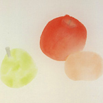 Apple, persimmon and pear